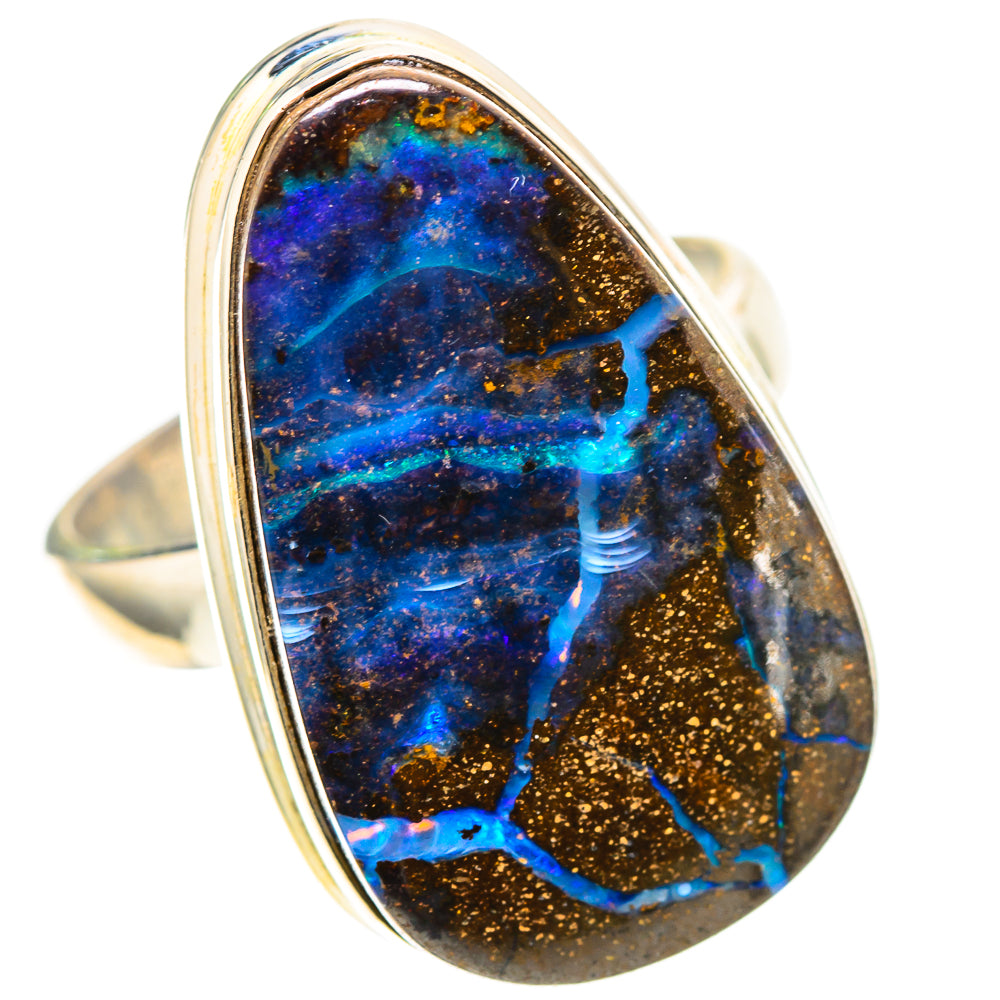 Boulder Opal 925 Sterling Silver Ring Size 7.5 (925 Sterling Silver) RING137475