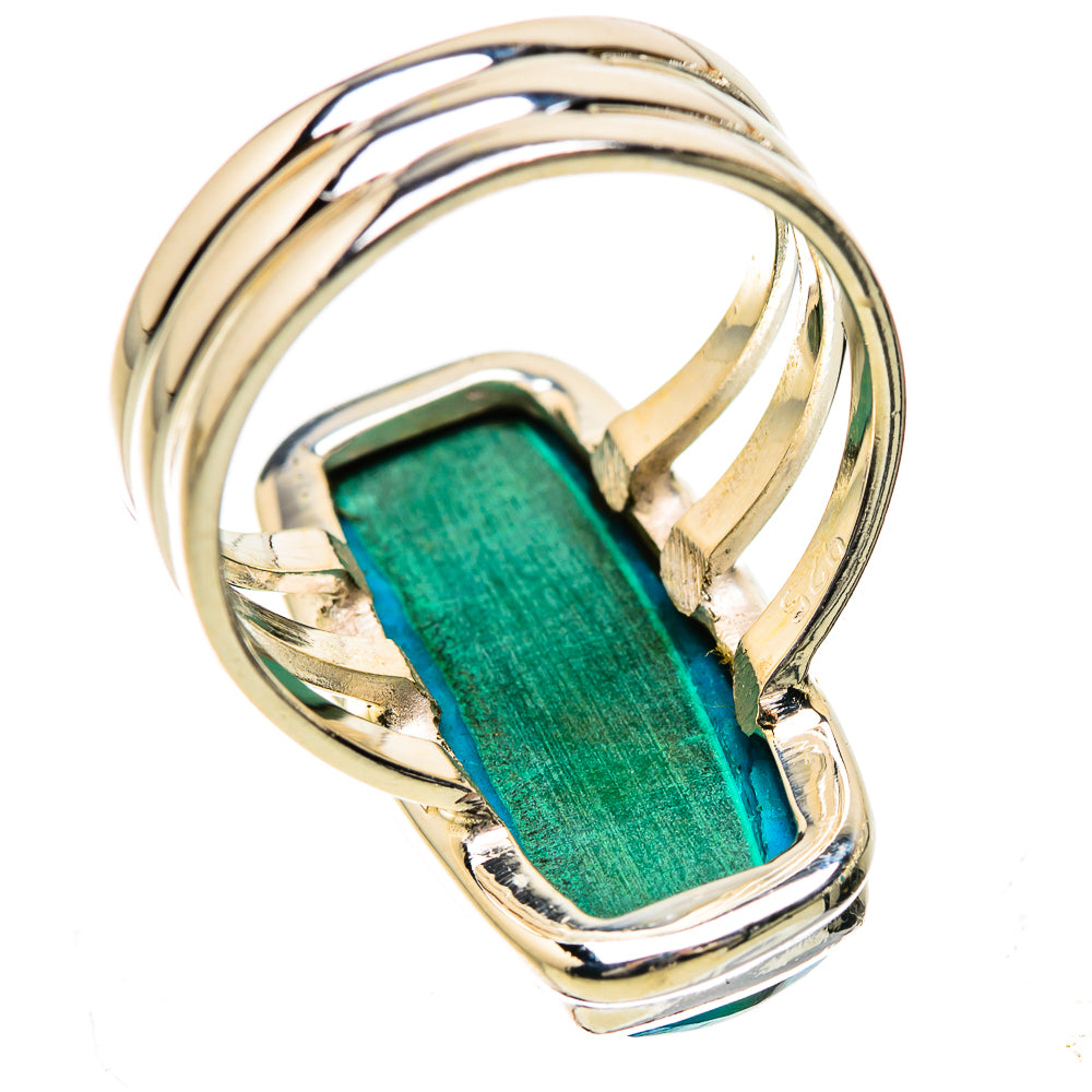 Malachite In Chrysocolla Ring Size 7.25 (925 Sterling Silver) RING135267