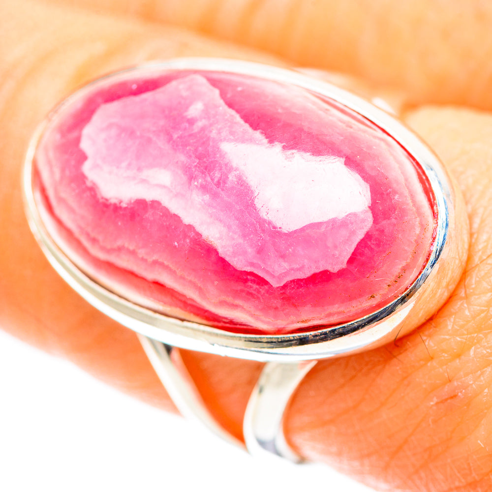 Rhodochrosite 925 Sterling Silver Ring Size 7.75 (925 Sterling Silver) RING137179