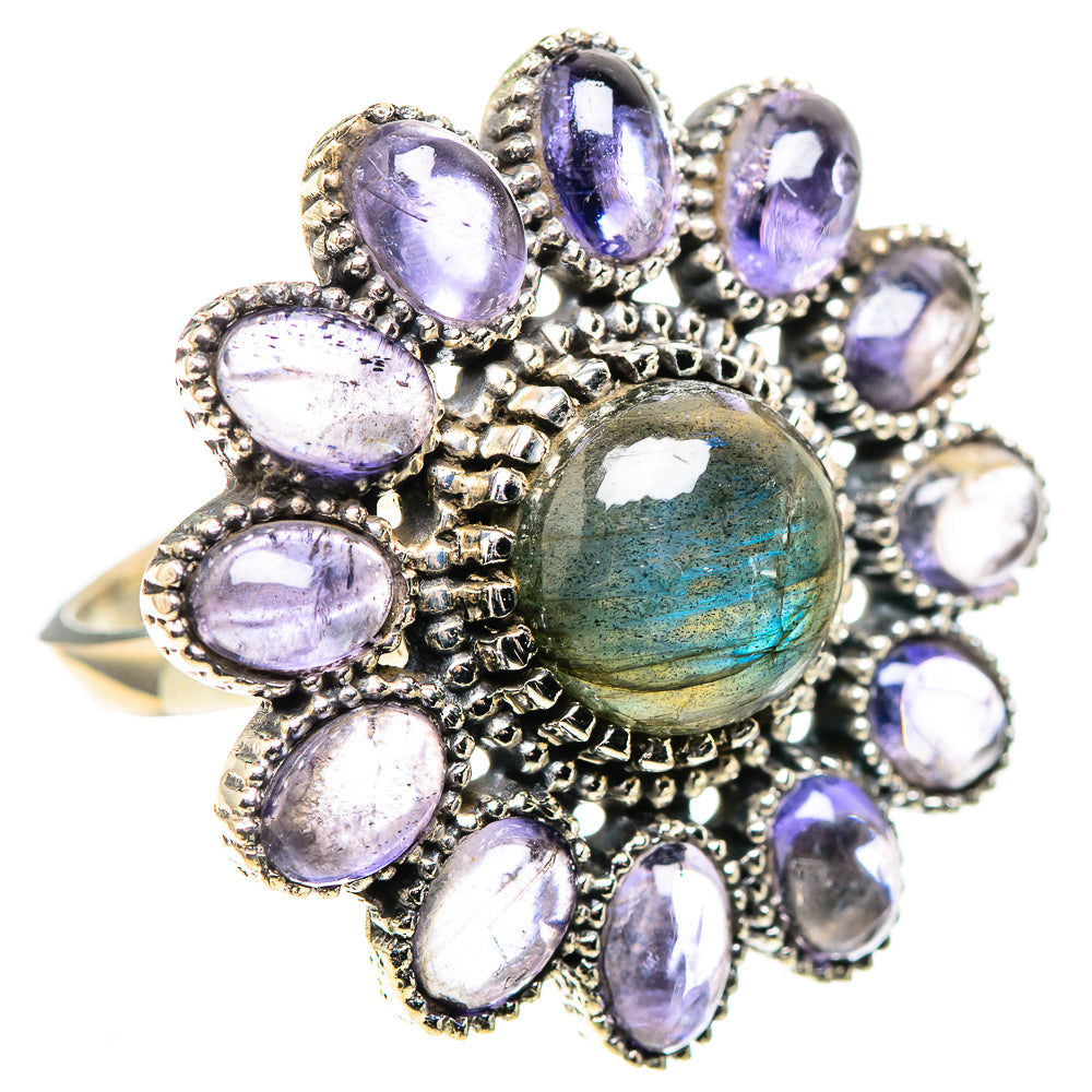 Large Labradorite, Tanzanite Ring Size 10 (925 Sterling Silver) RING136929
