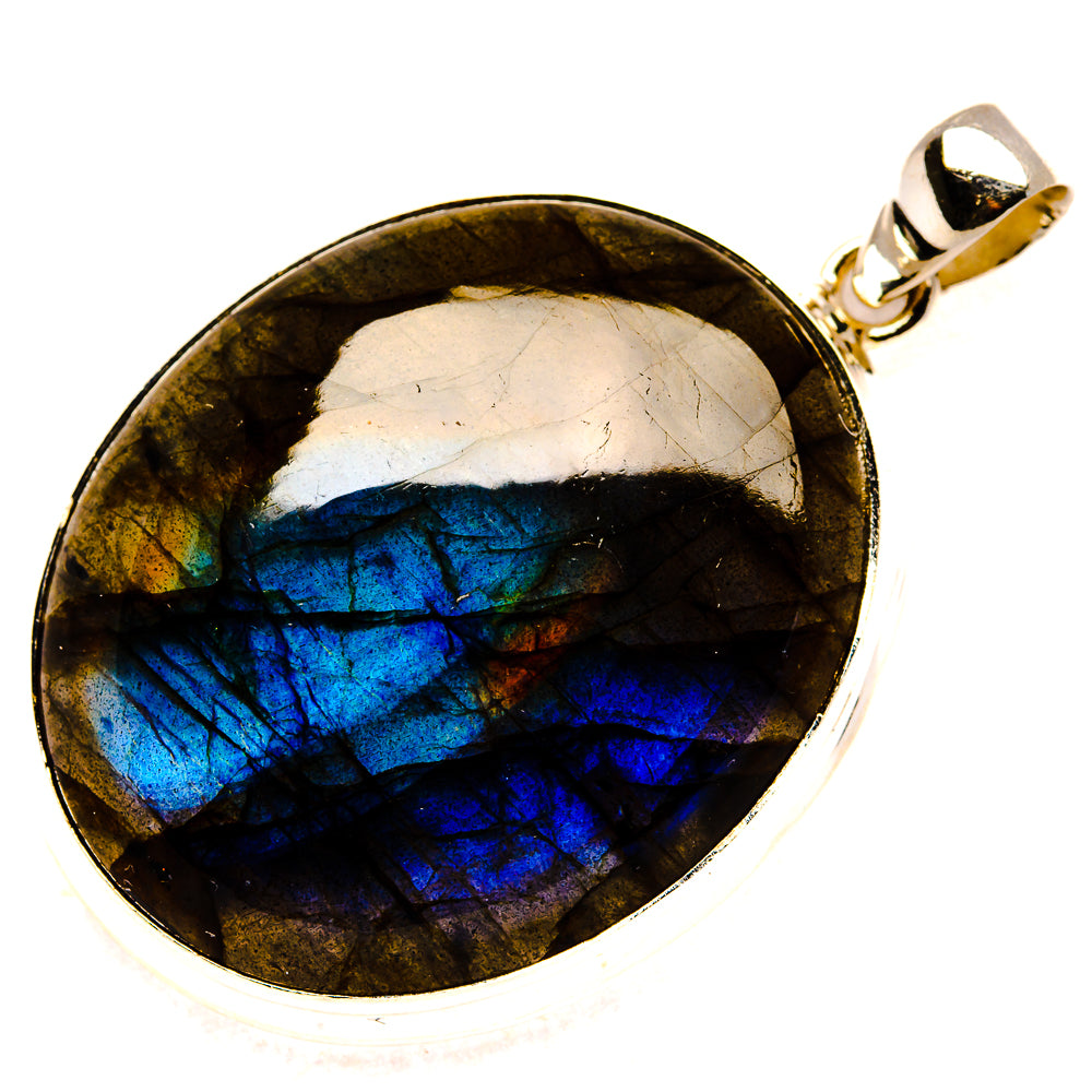 Labradorite Pendant 1 7/8" (925 Sterling Silver) PD37332