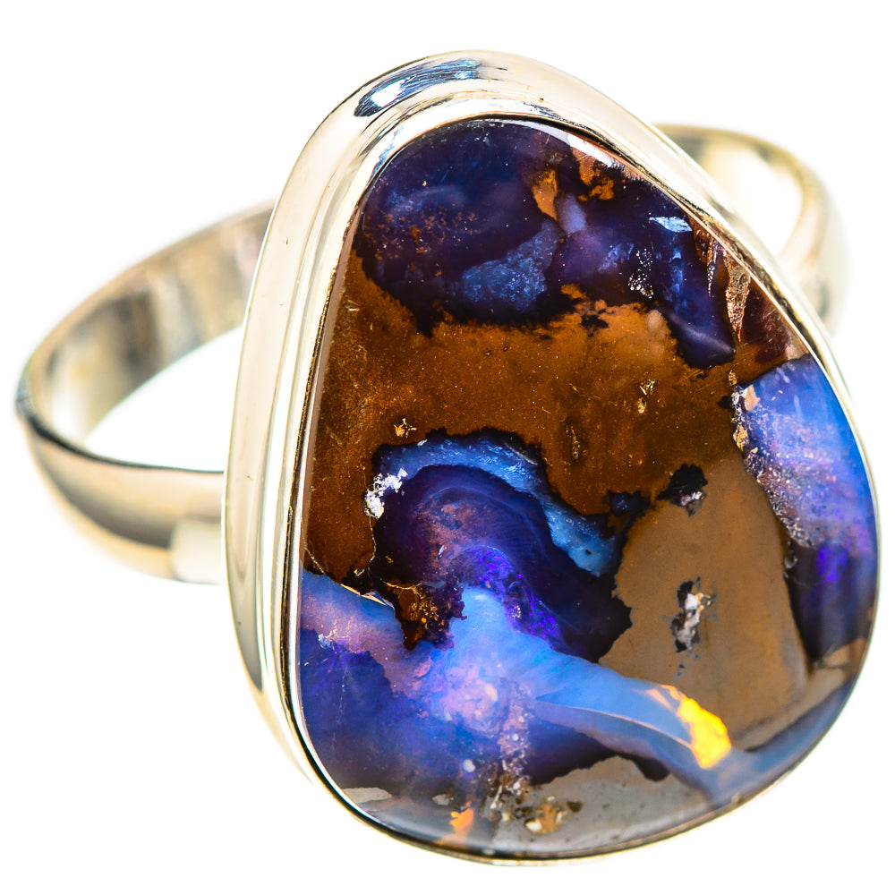 Australian Boulder Opal Ring Size 10.5 (925 Sterling Silver) RING136822