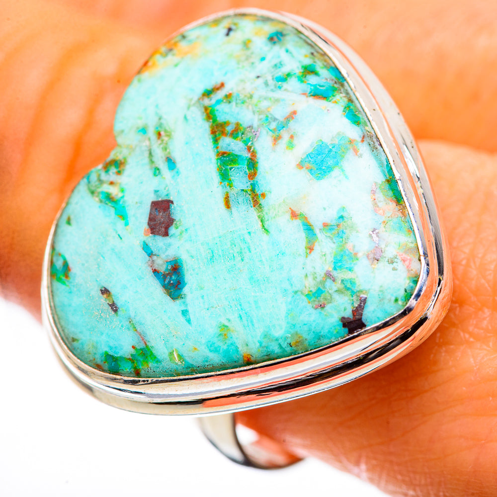 Large Chrysocolla Ring Size 9.75 (925 Sterling Silver) RING135896