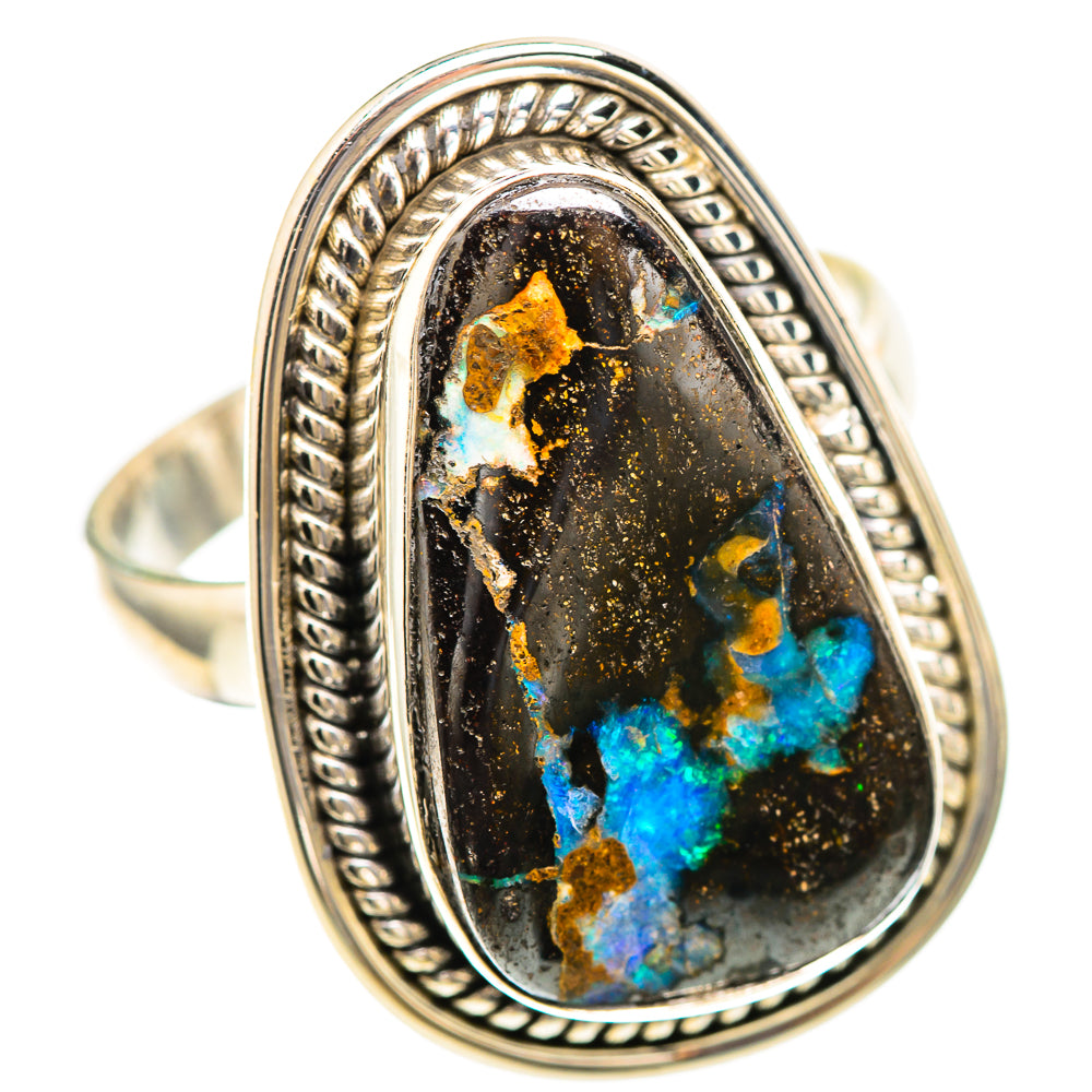 Boulder Opal Ring Size 9 (925 Sterling Silver) RING136483