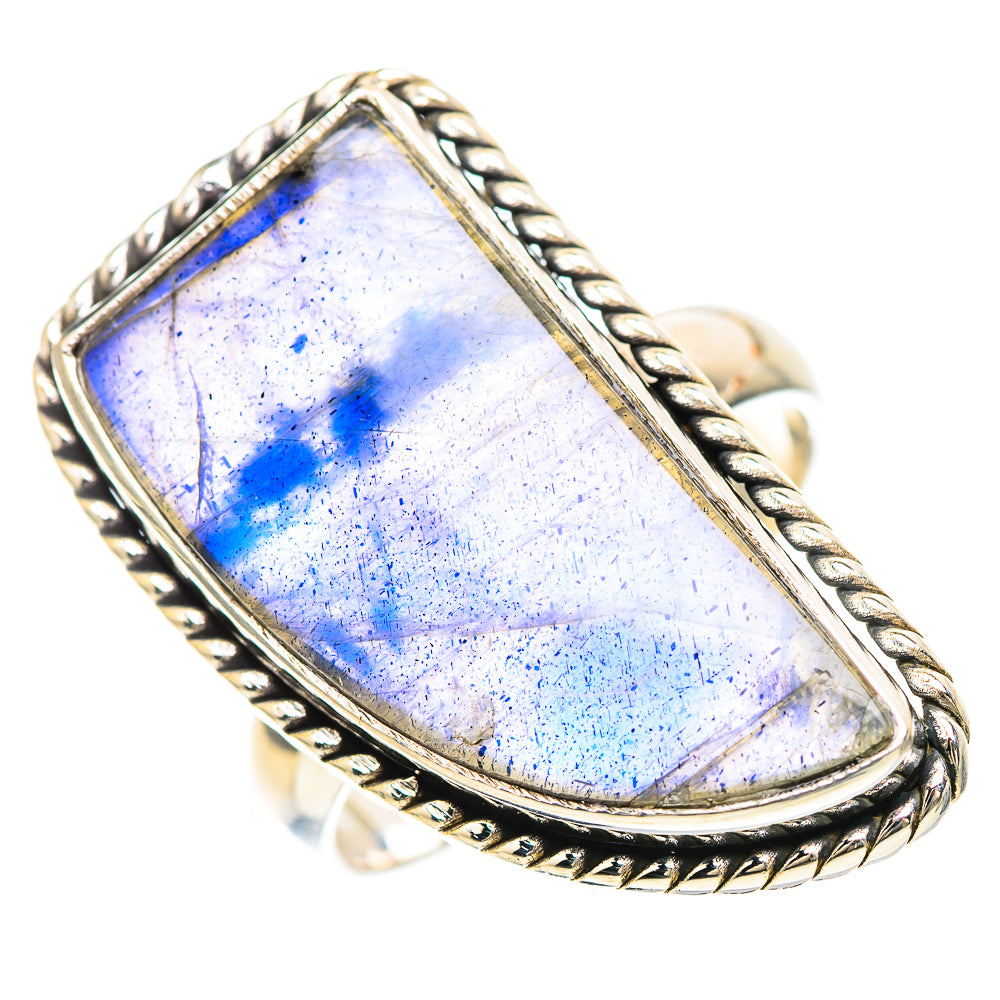 Large Labradorite Ring Size 8.5 (925 Sterling Silver) RING136515