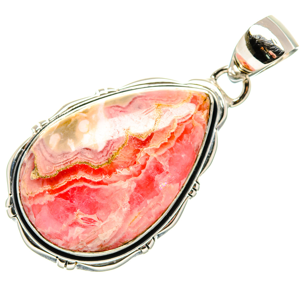Rhodochrosite Pendant 1 3/4" (925 Sterling Silver) PD36293