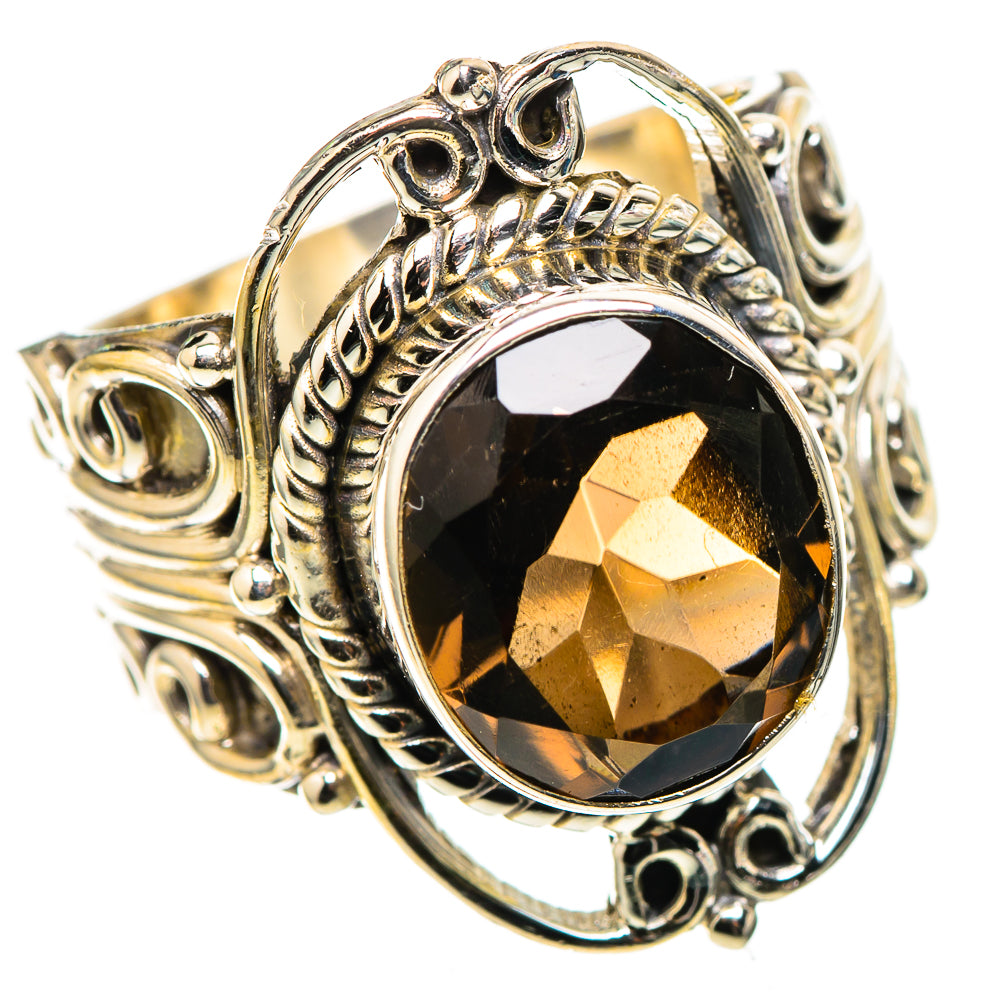 Smoky Quartz 925 Sterling Silver Ring Size 6.5 (925 Sterling Silver) RING137702