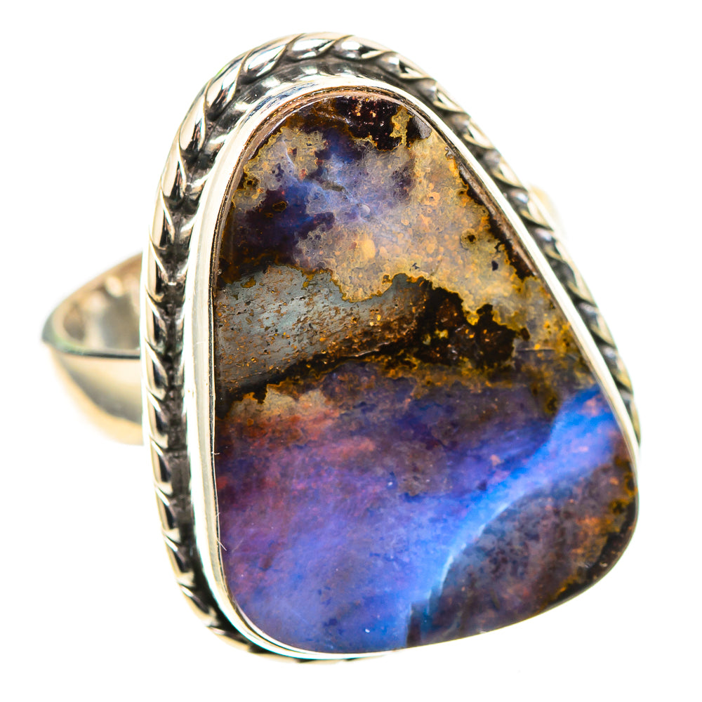 Australian Boulder Opal Ring Size 6.25 (925 Sterling Silver) RING136881