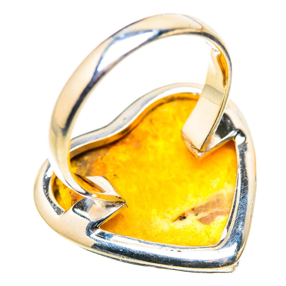 Large Bumble Bee Jasper Ring Size 9.75 (925 Sterling Silver) RING134727