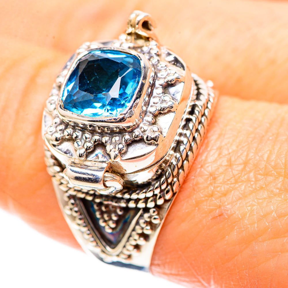 Poison Blue Topaz 925 Sterling Silver Ring Size 8.75 (925 Sterling Silver) RING137279