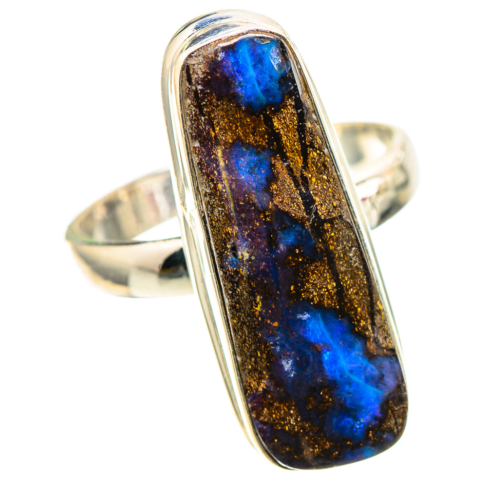 Australian Boulder Opal Ring Size 8.5 (925 Sterling Silver) RING136879