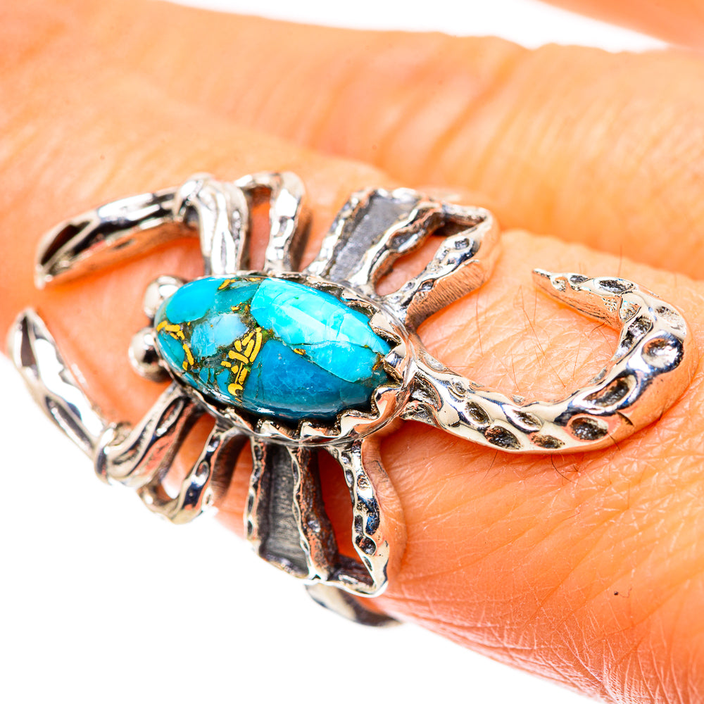 Kingman Mohave Turquoise Ring Size 8.25 (925 Sterling Silver) RING136065
