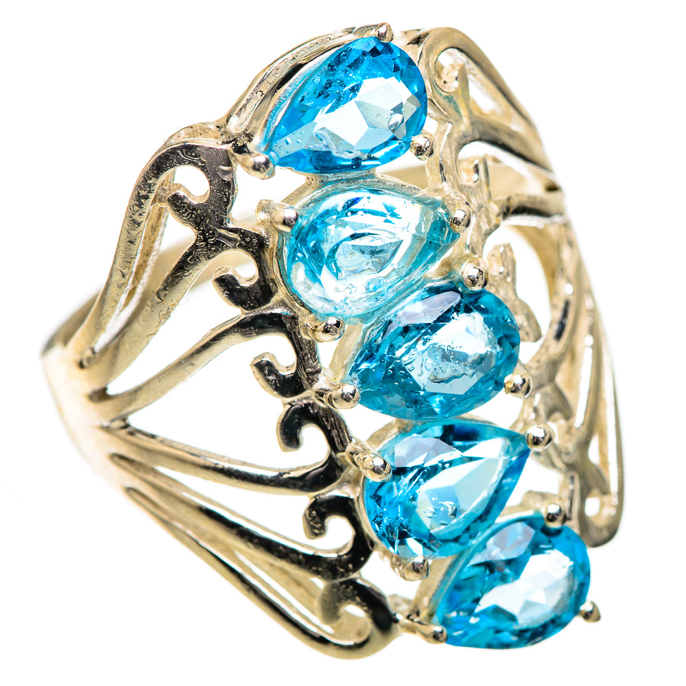 Blue Topaz Ring Size 9 (925 Sterling Silver) RING135869