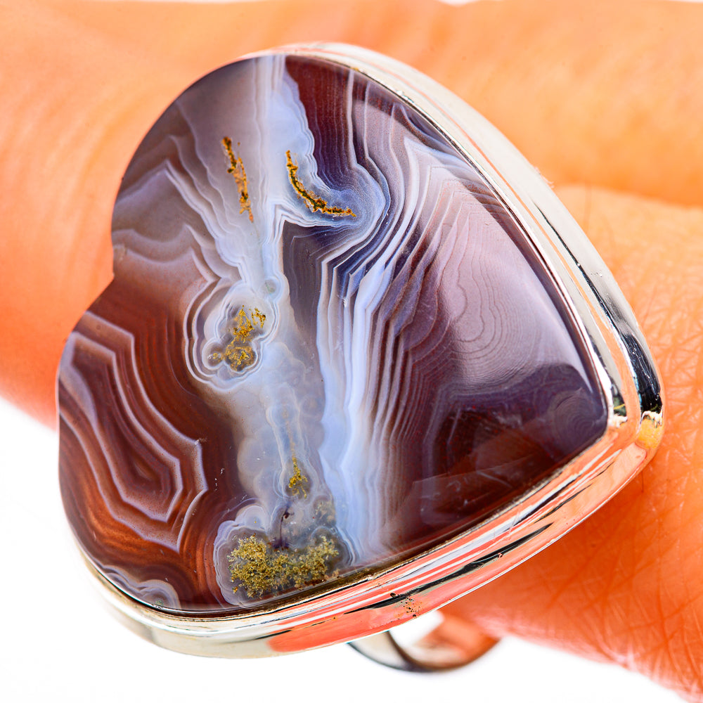 Large Botswana Agate Ring Size 10.75 (925 Sterling Silver) RING135949