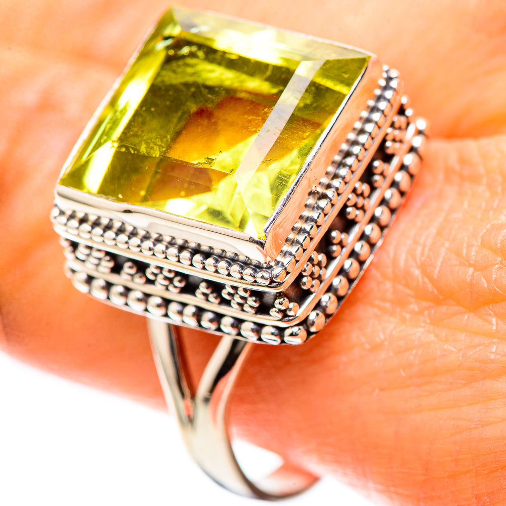 Faceted Citrine Ring Size 10.75 (925 Sterling Silver) RING136591