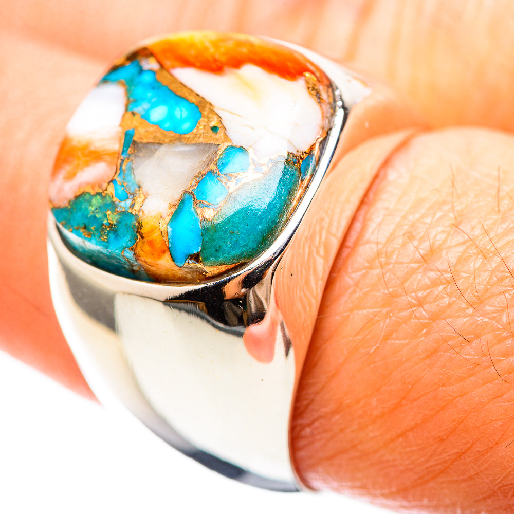 Spiny Oyster Turquoise Ring Size 8.25 (925 Sterling Silver) RING136276