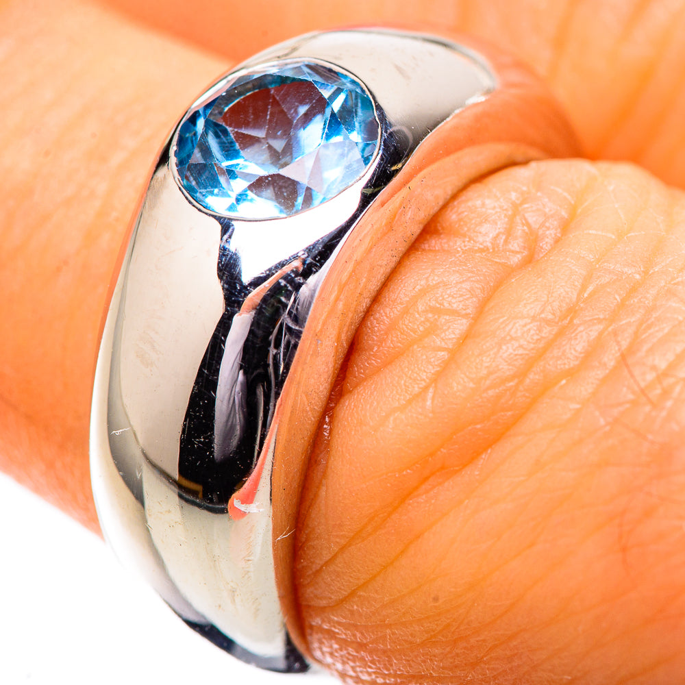 Blue Topaz Ring Size 6.5 (925 Sterling Silver) RING135820