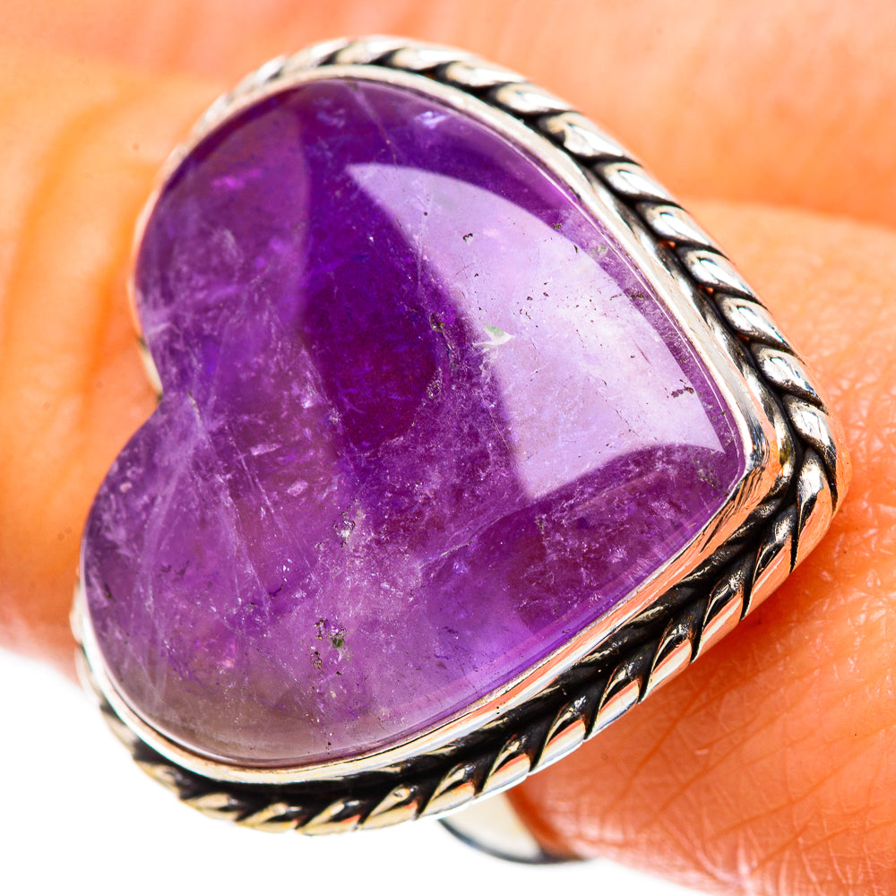 Large Amethyst Ring Size 8 (925 Sterling Silver) RING135779