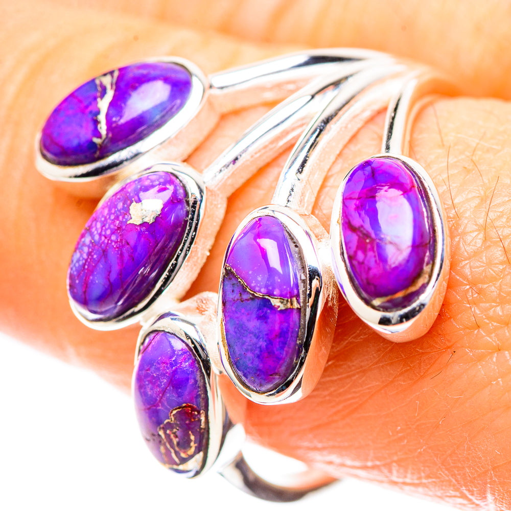 Purple Copper Composite Turquoise Ring Size 9.75 (925 Sterling Silver) RING136574