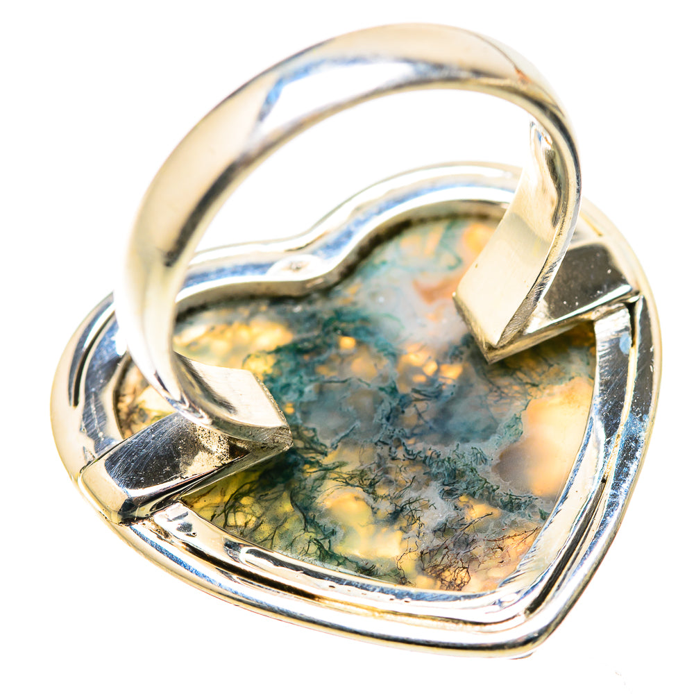Green Moss Agate Ring Size 6.25 (925 Sterling Silver) RING134974