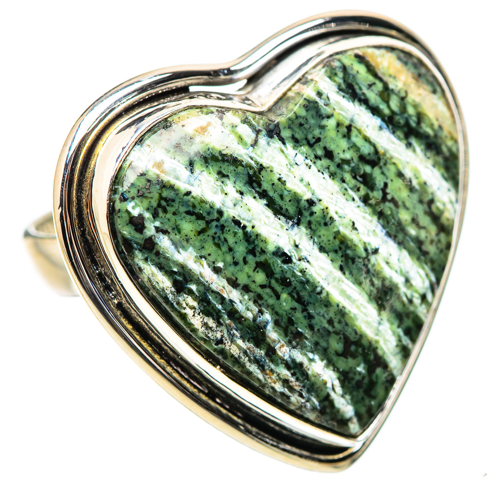 Large Swiss Green Opal Ring Size 6 (925 Sterling Silver) RING135378