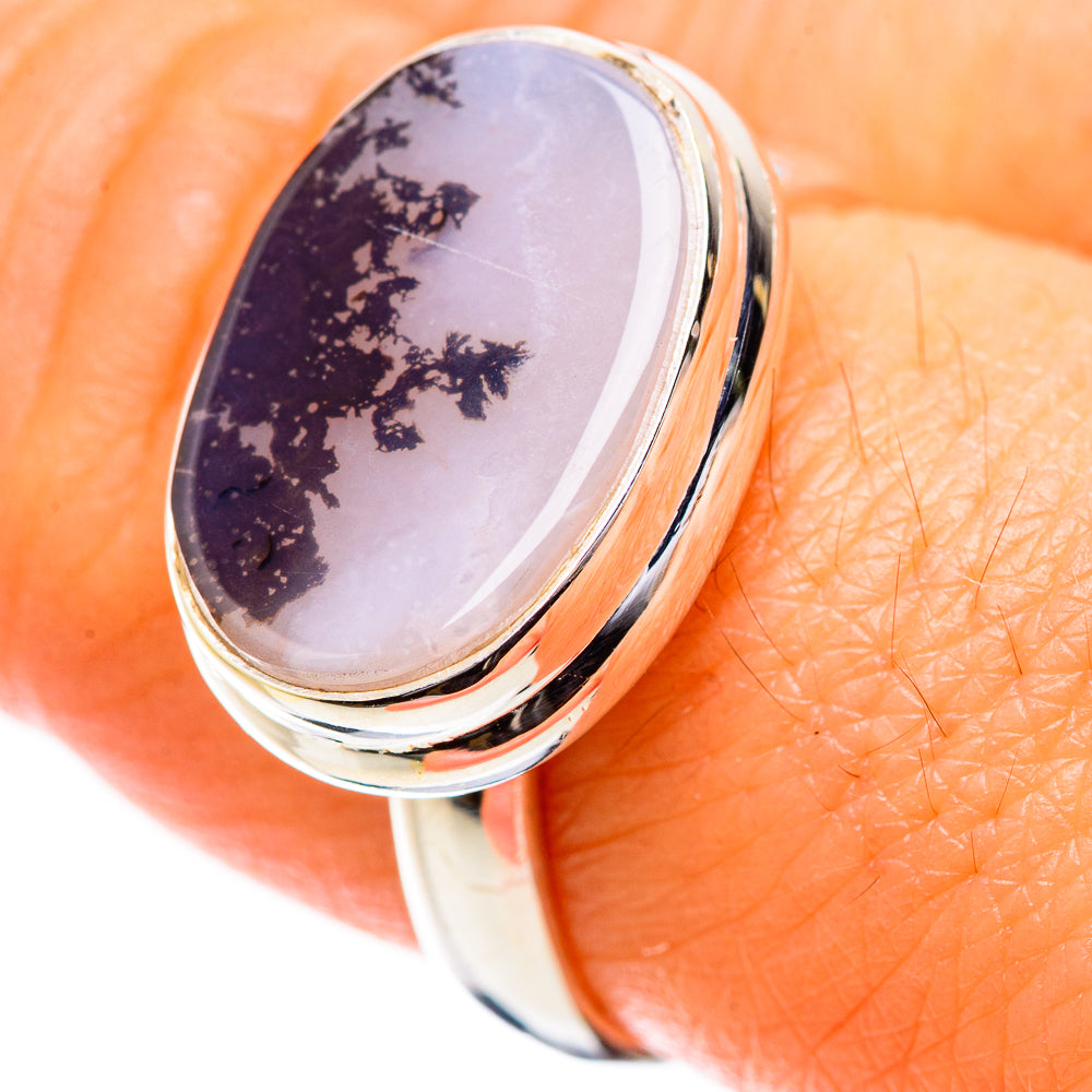 Scenic Dendritic Agate Ring Size 8 (925 Sterling Silver) RING135431