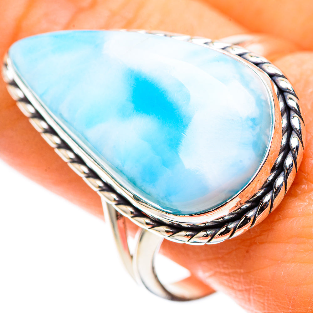 Larimar 925 Sterling Silver Ring Size 10.75 (925 Sterling Silver) RING137646