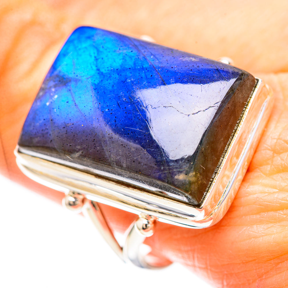 Large Labradorite Ring Size 10 (925 Sterling Silver) RING137121