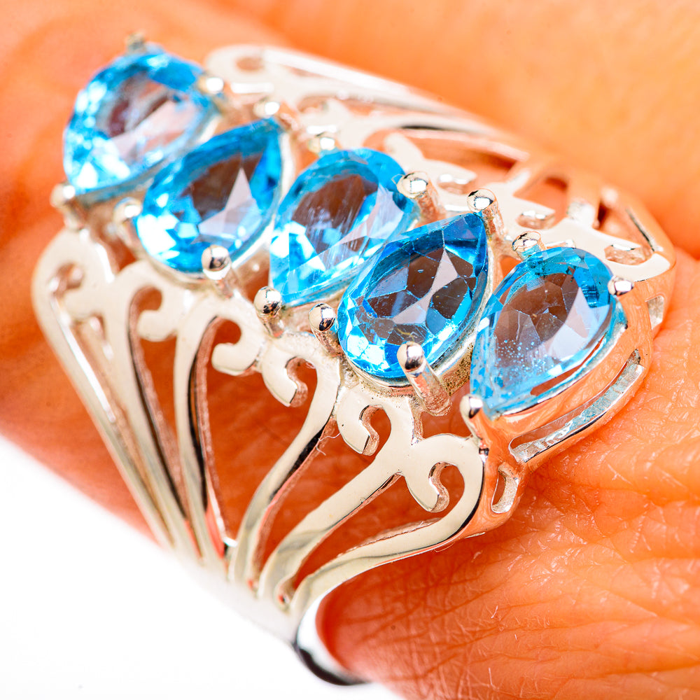Blue Topaz Ring Size 9 (925 Sterling Silver) RING134575