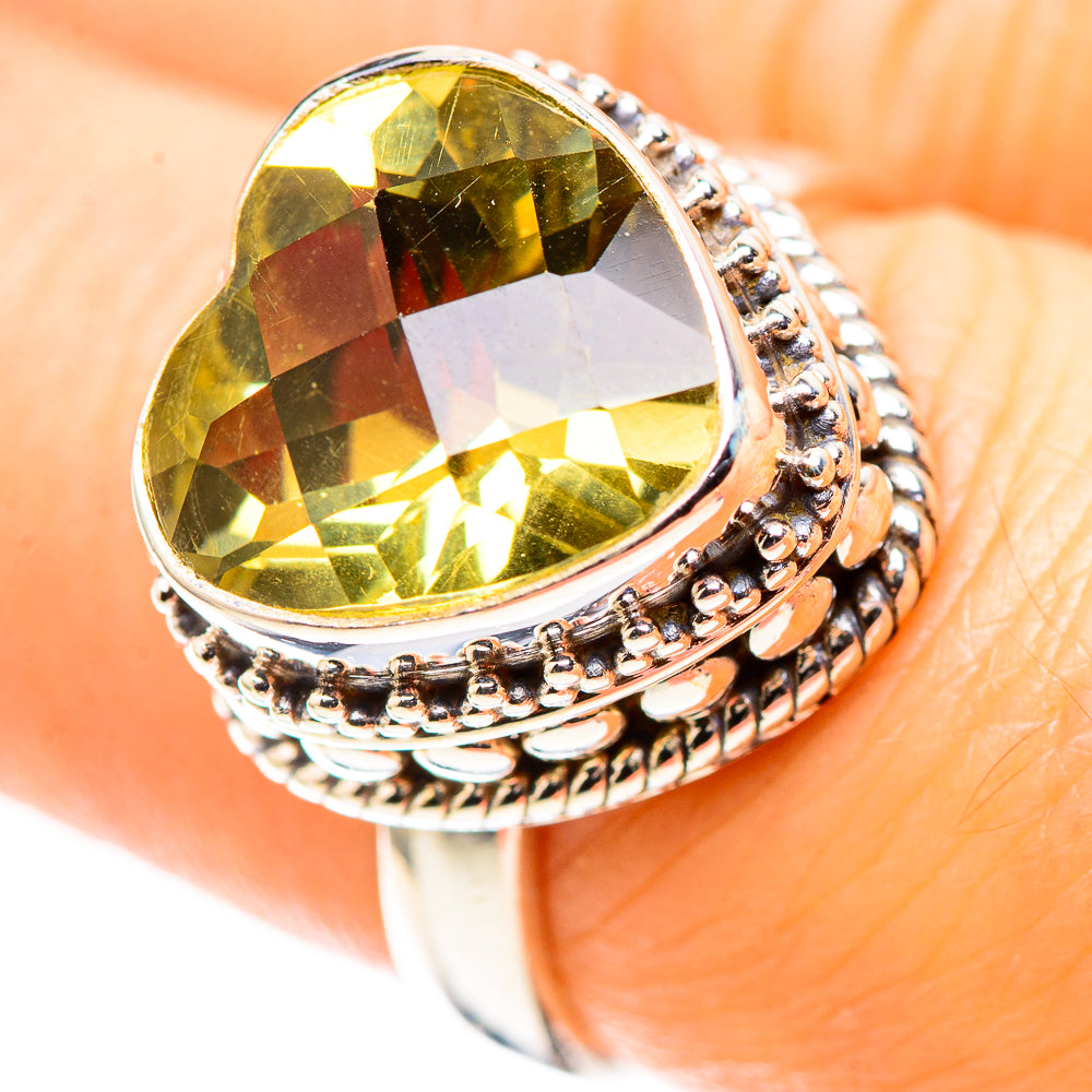 Faceted Citrine Ring Size 7.25 (925 Sterling Silver) RING136859