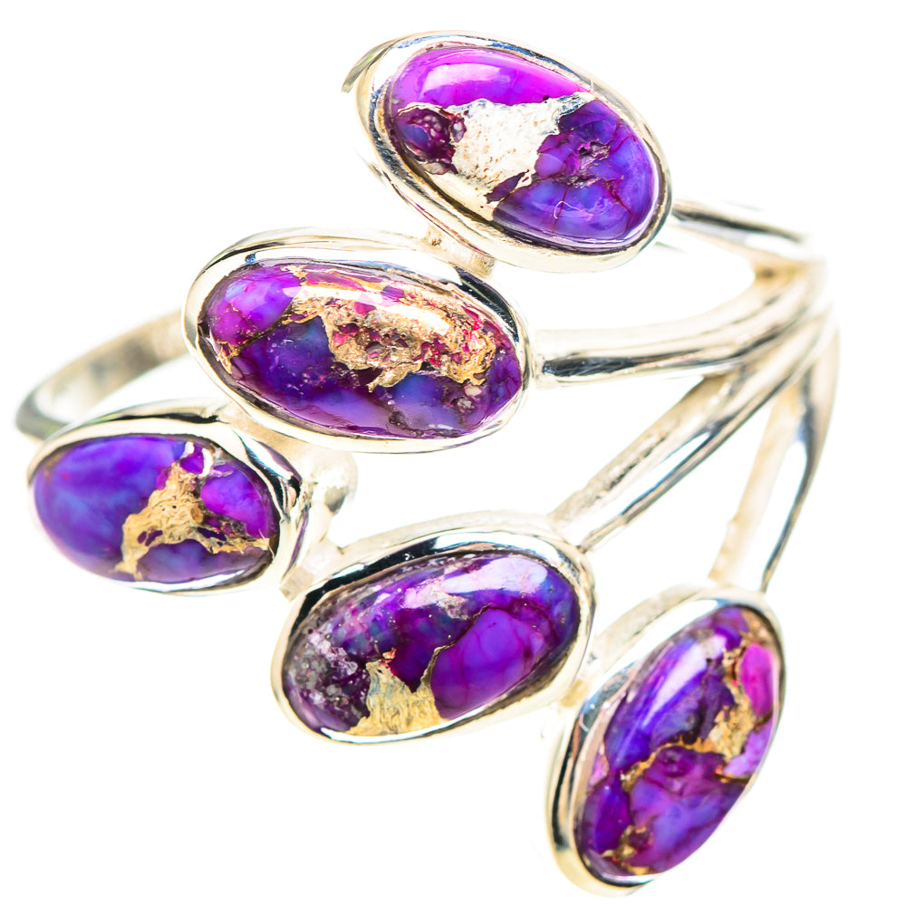 Purple Copper Composite Turquoise 925 Sterling Silver Ring Size 9.75 (925 Sterling Silver) RING137254