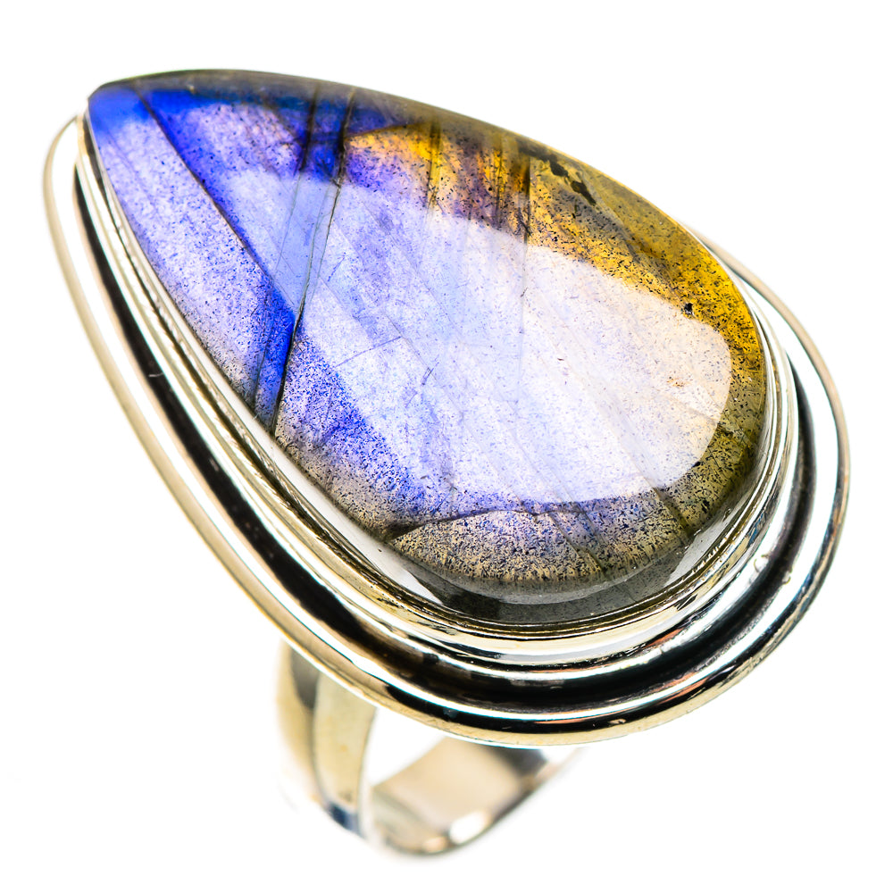 Large Labradorite Ring Size 7.5 (925 Sterling Silver) RING136189
