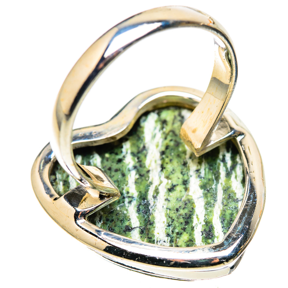 Large Swiss Green Opal Ring Size 10 (925 Sterling Silver) RING136177