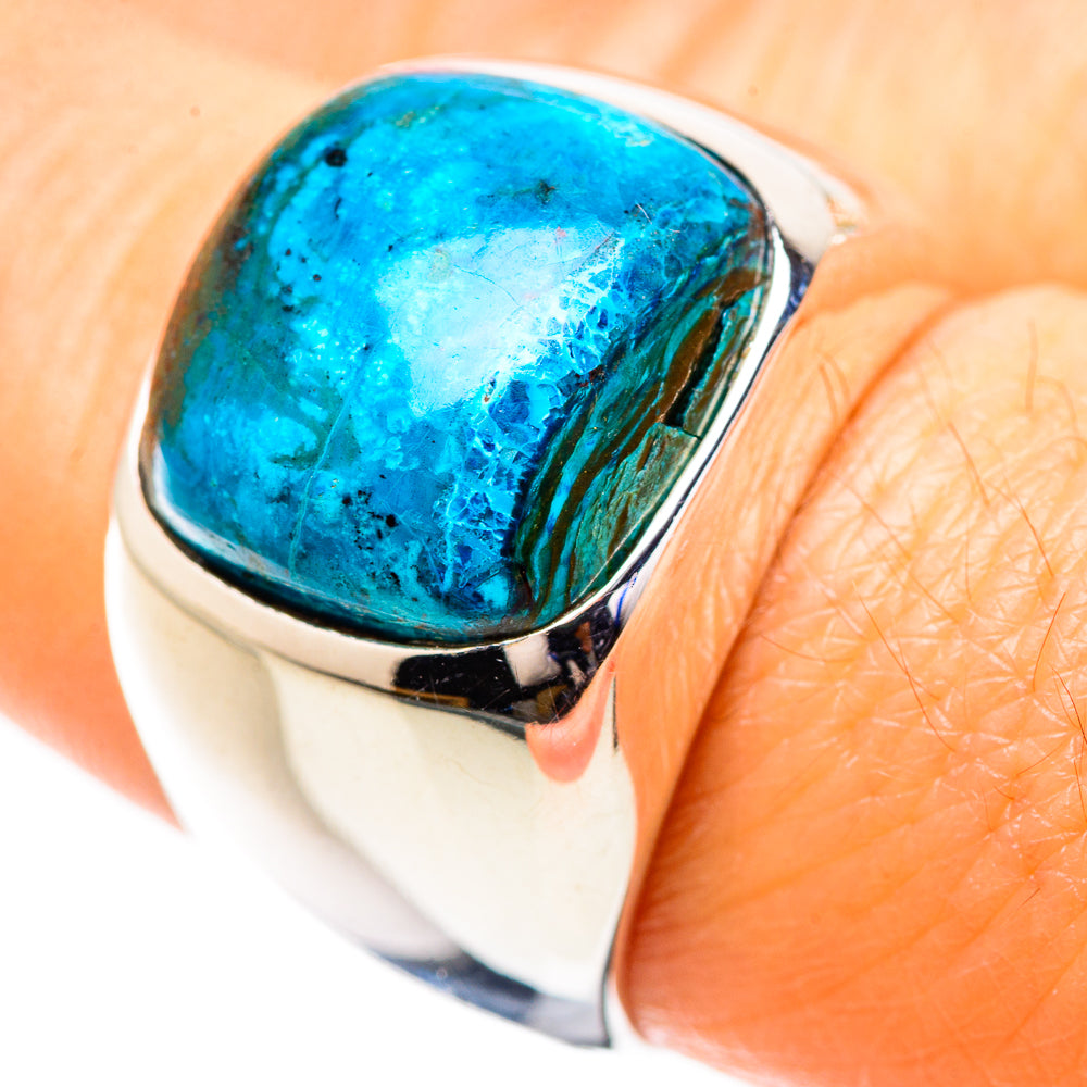 Chrysocolla 925 Sterling Silver Ring Size 8 Ana Co R135237