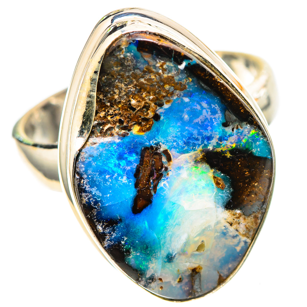 Australian Boulder Opal Ring Size 6.5 (925 Sterling Silver) RING136791