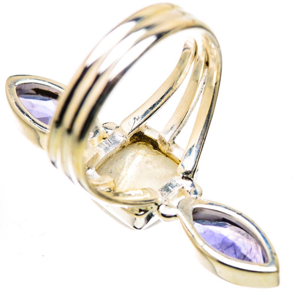 Rainbow Moonstone, Tanzanite Ring Size 8 (925 Sterling Silver) RING134630