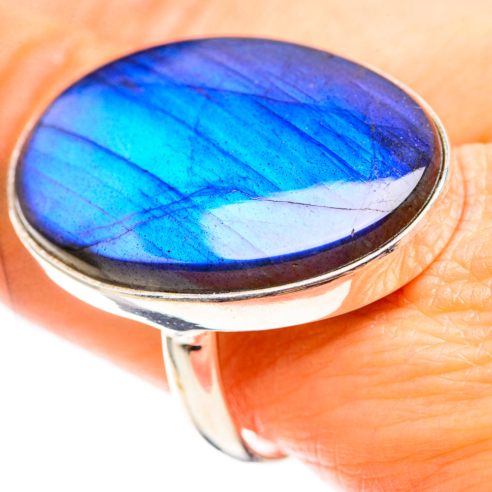 Large Labradorite Ring Size 10.7 (925 Sterling Silver) RING136944
