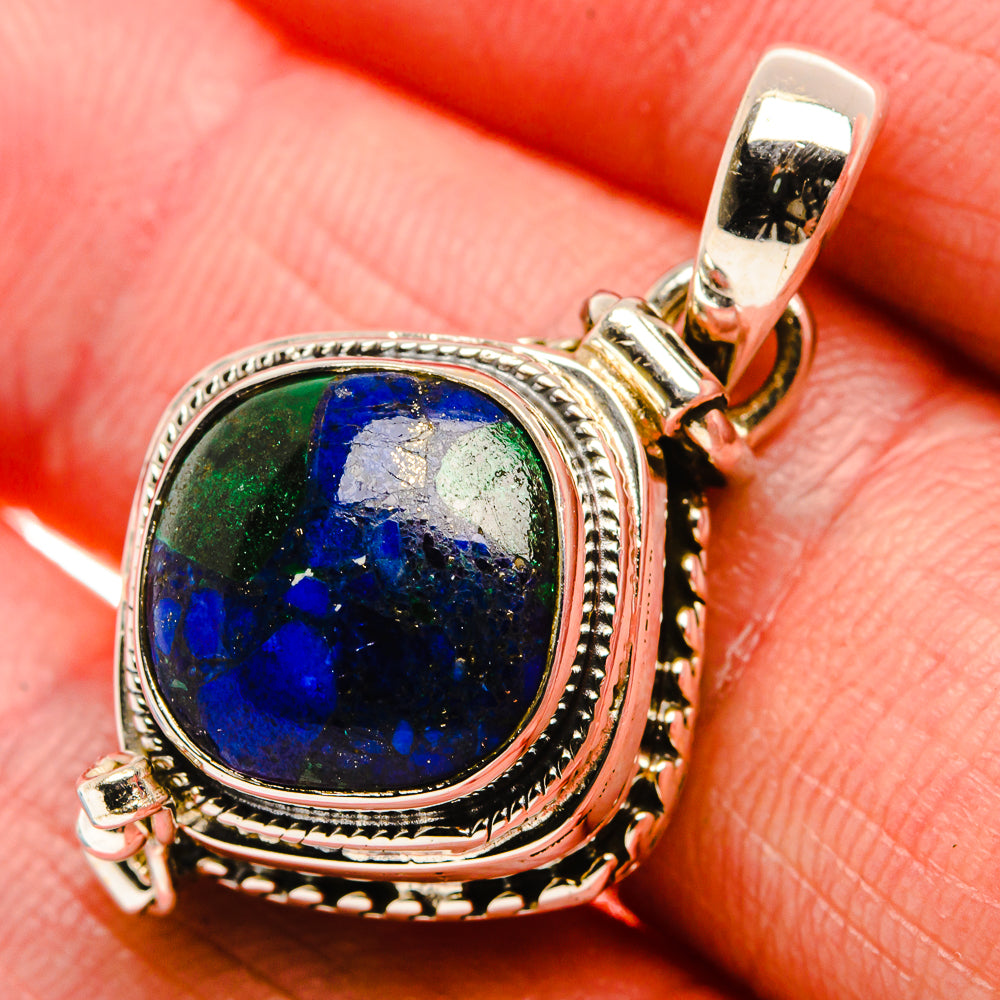 Poison Azurite Pendant 1 1/4" (925 Sterling Silver) PD37604