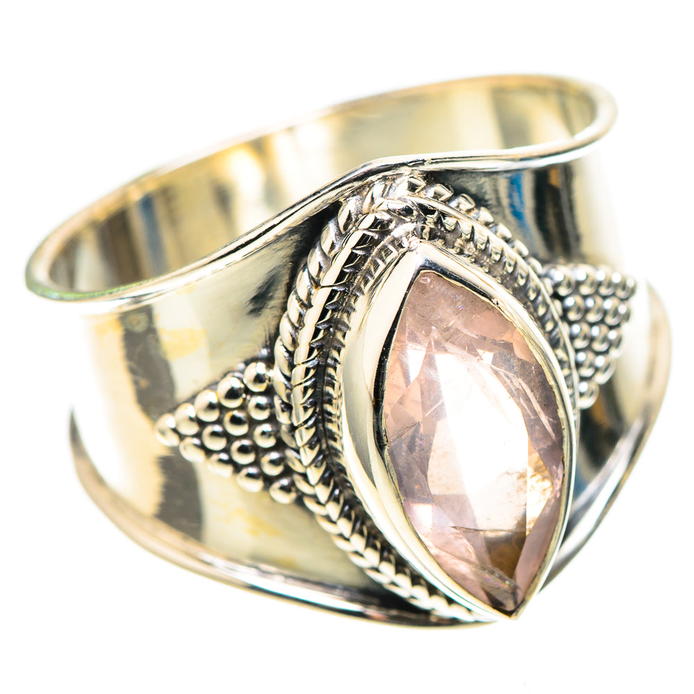 Rose Quartz 925 Sterling Silver Ring Size 10.25 (925 Sterling Silver) RING137460