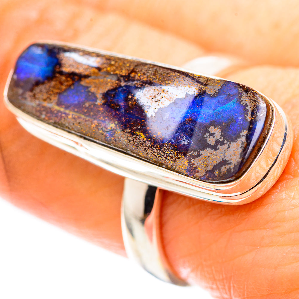 Australian Boulder Opal Ring Size 8.5 (925 Sterling Silver) RING136879