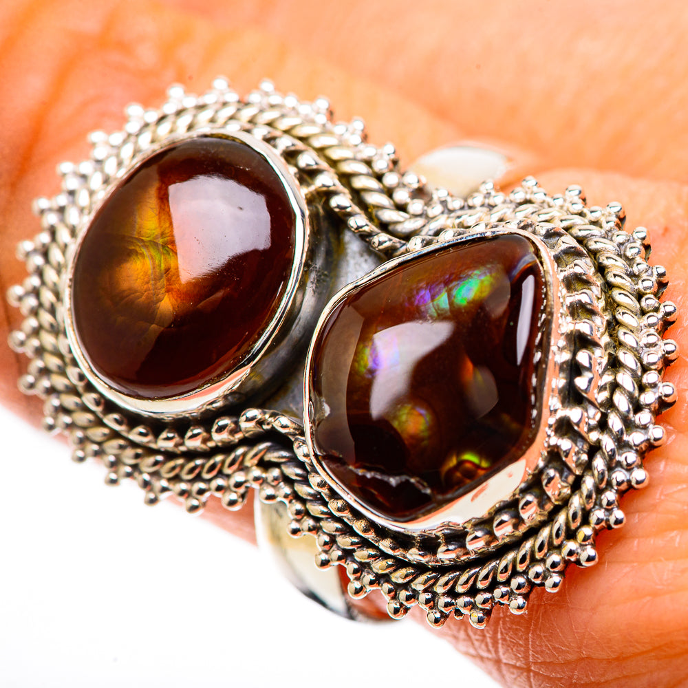 Large Mexican Fire Agate Ring Size 9 (925 Sterling Silver) RING135770