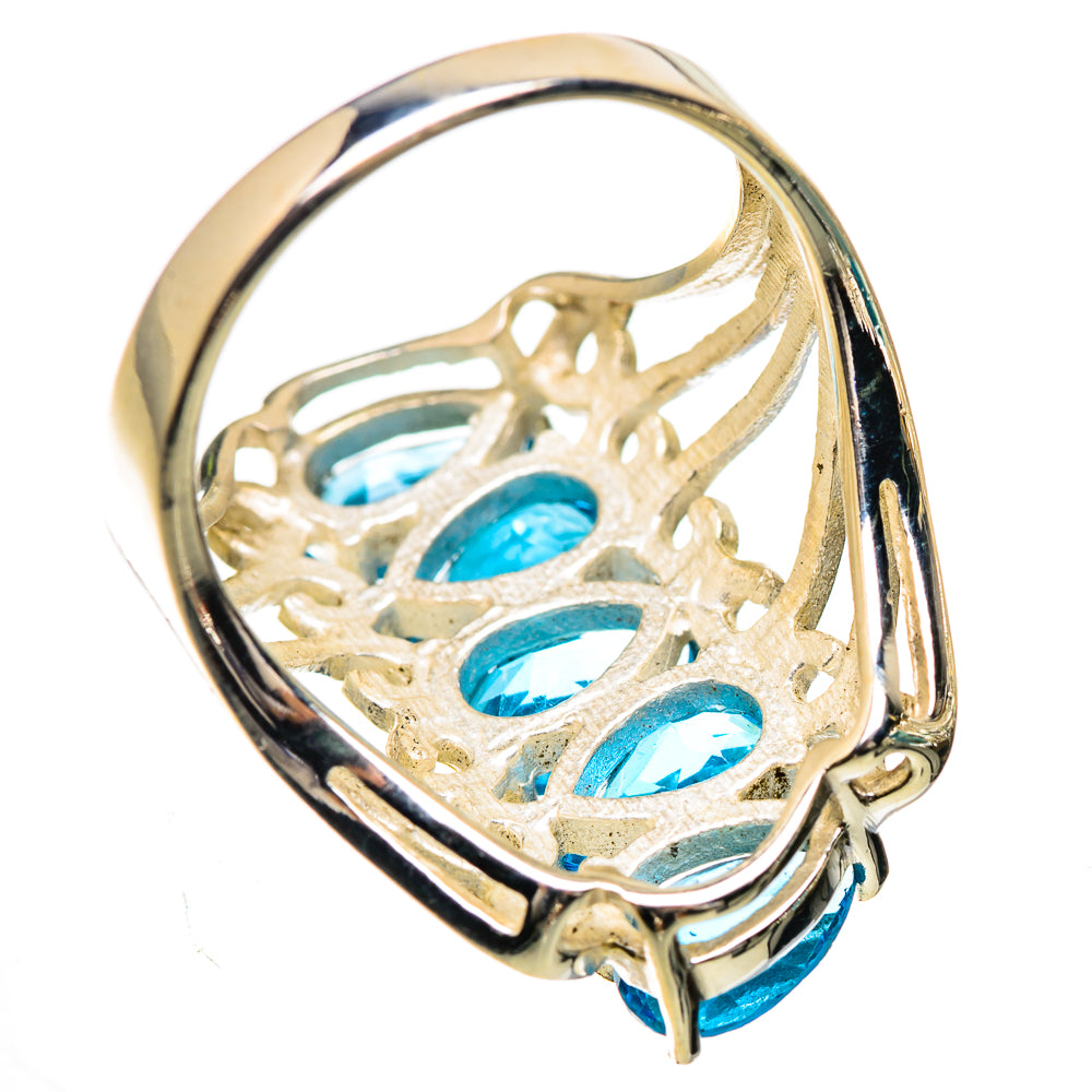 Blue Topaz 925 Sterling Silver Ring Size 7.5 Ana Co R135325