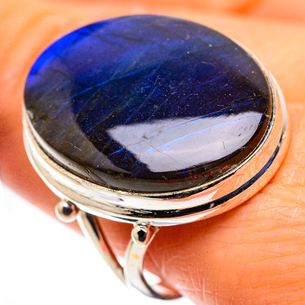 Large Labradorite Ring Size 10 (925 Sterling Silver) RING136175