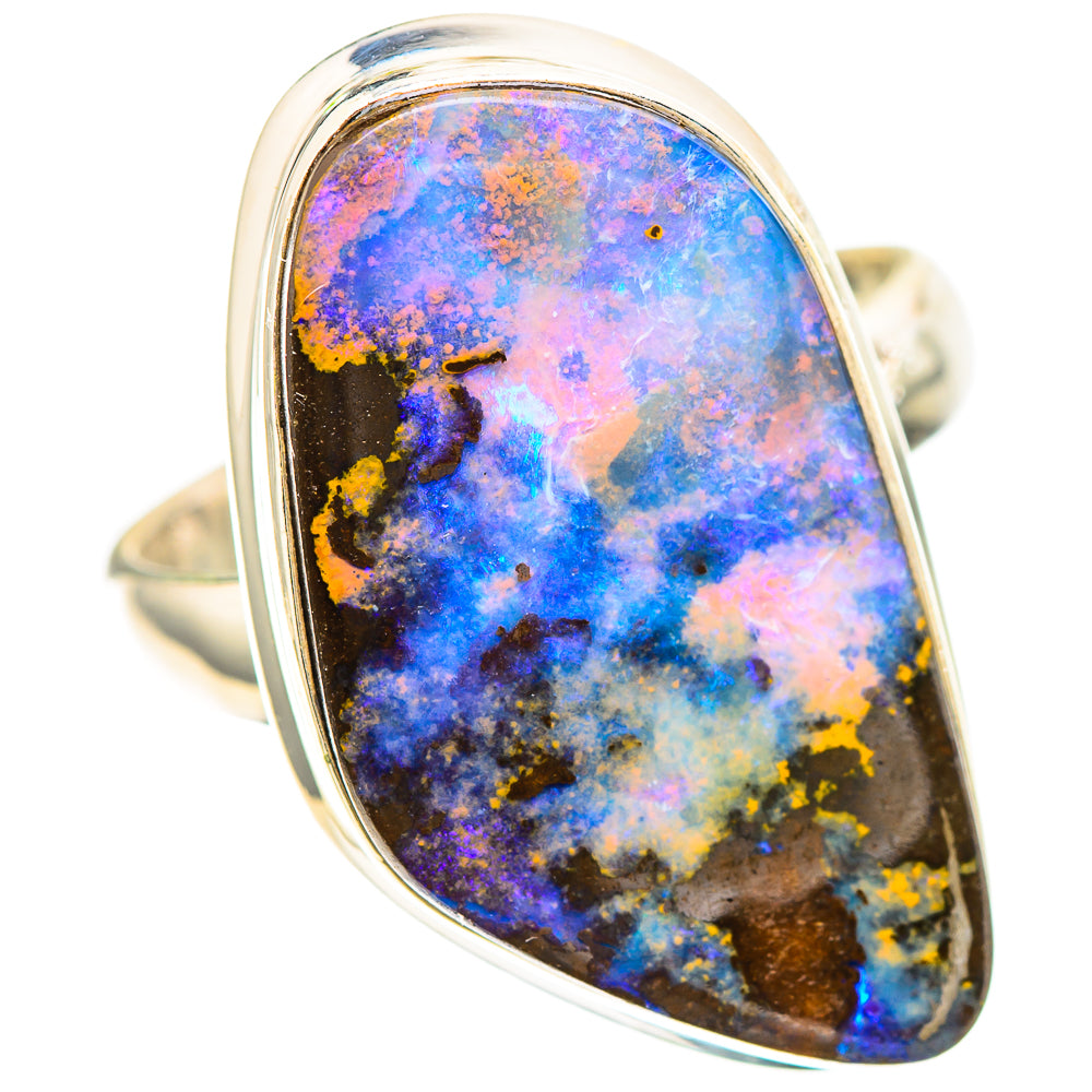 Australian Boulder Opal Ring Size 7 (925 Sterling Silver) RING137085