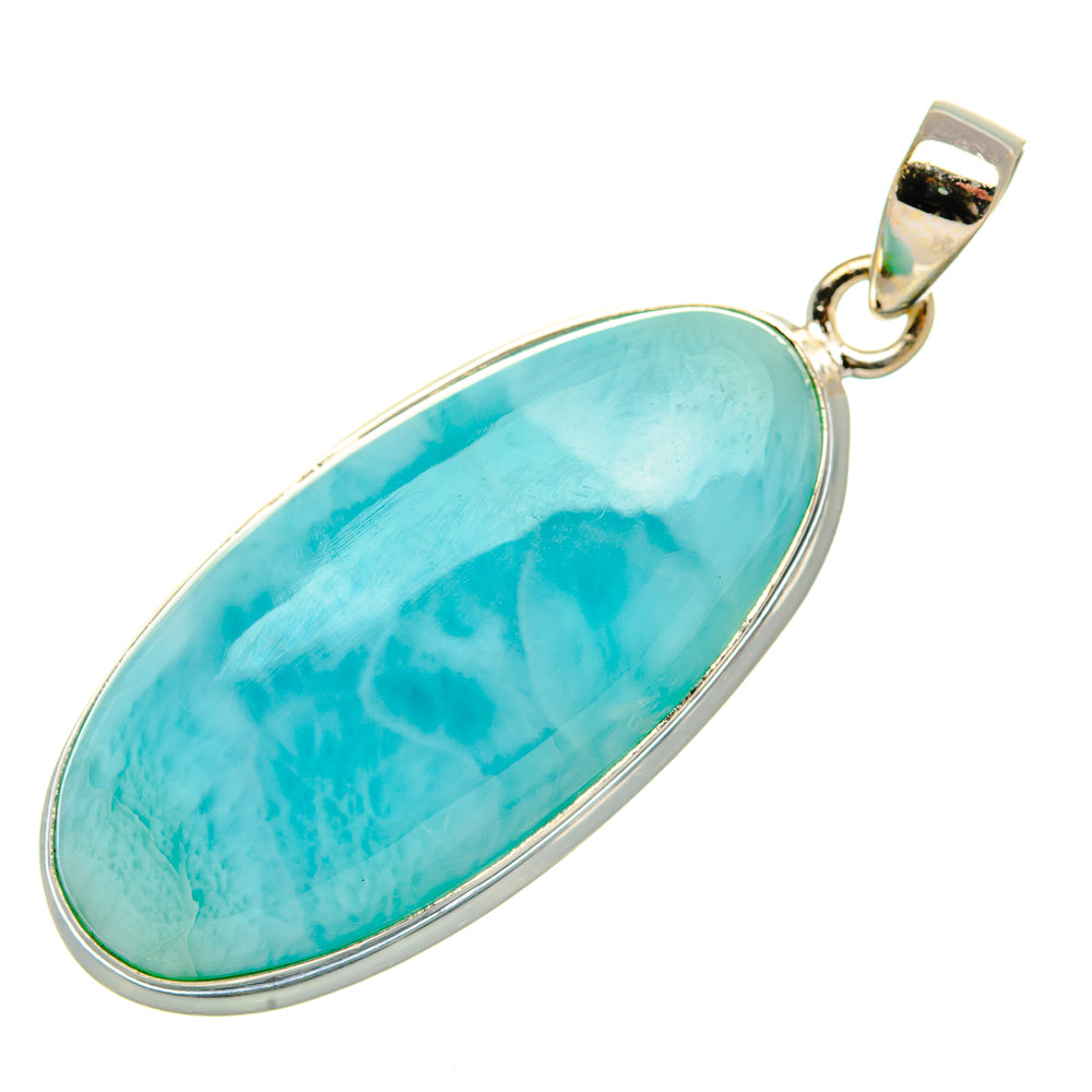 Larimar Pendant 1 7/8" (925 Sterling Silver) PD37575
