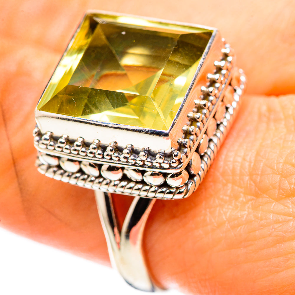 Faceted Citrine Ring Size 9 (925 Sterling Silver) RING136798