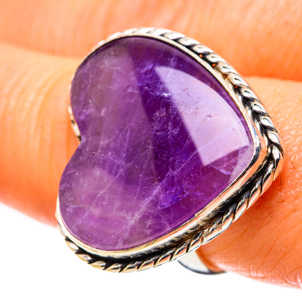 Large Amethyst Ring Size 8.25 (925 Sterling Silver) RING135743