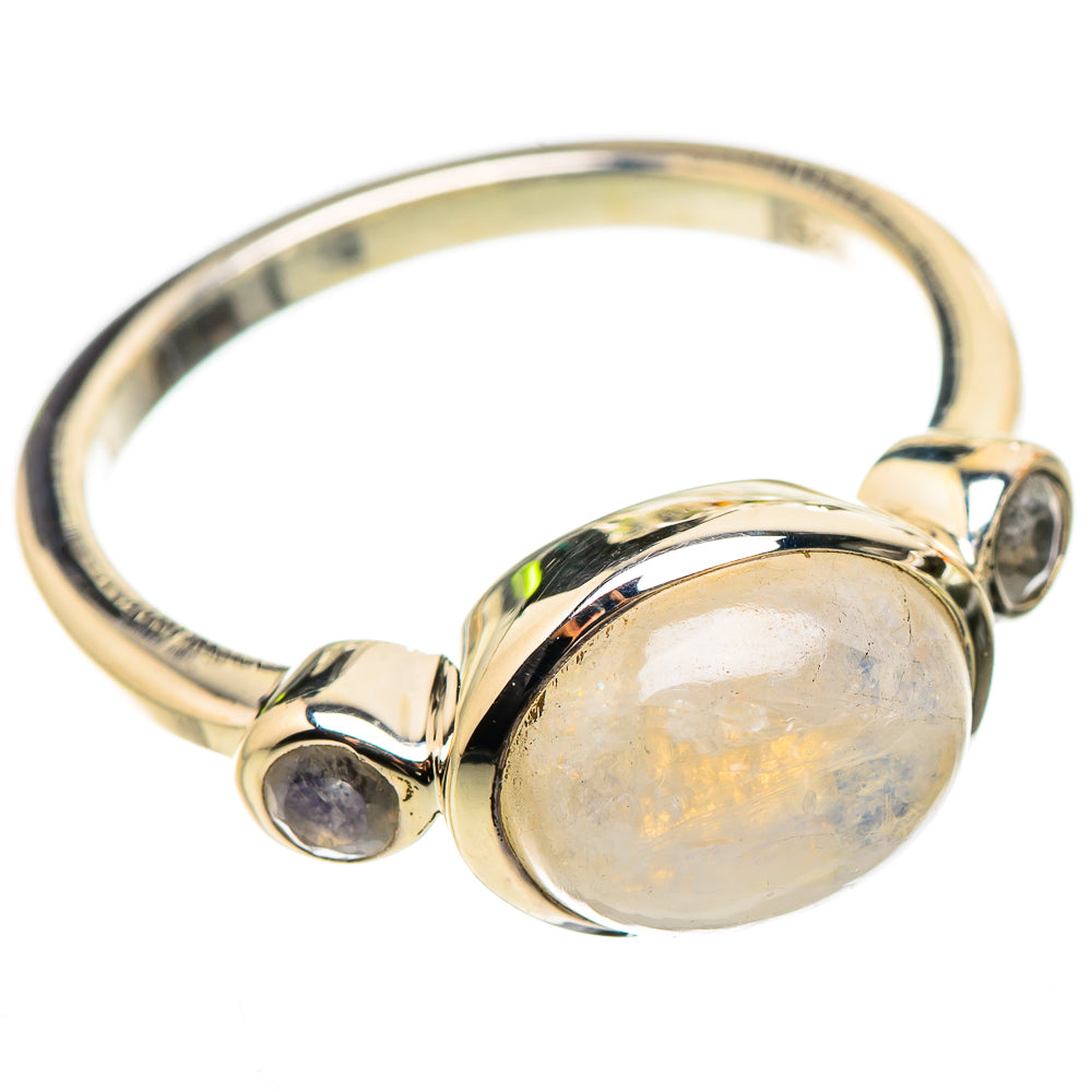 Rainbow Moonstone Ring Size 9 (925 Sterling Silver) RING135675