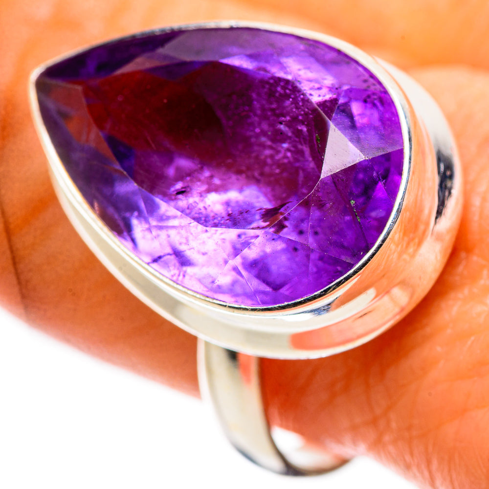 Faceted Amethyst Ring Size 9.75 (925 Sterling Silver) RING135670