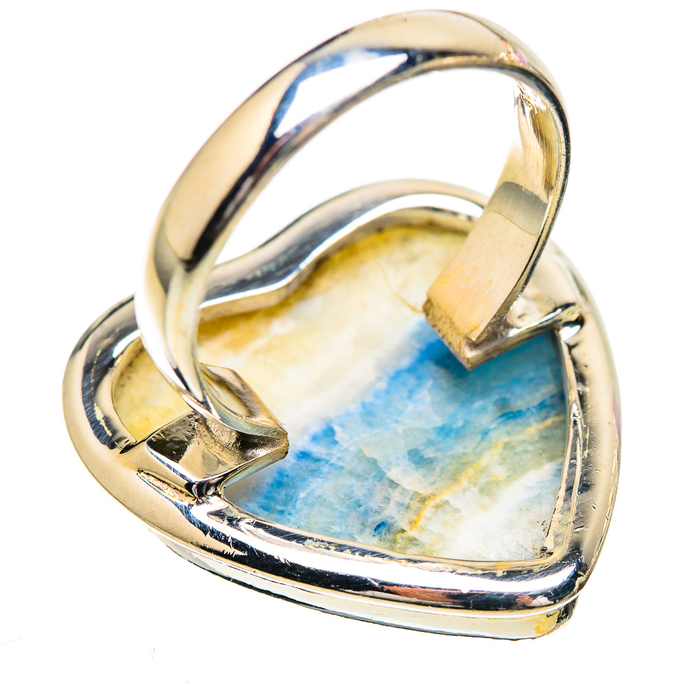 Large Blue Scheelite Ring Size 7 (925 Sterling Silver) RING135972